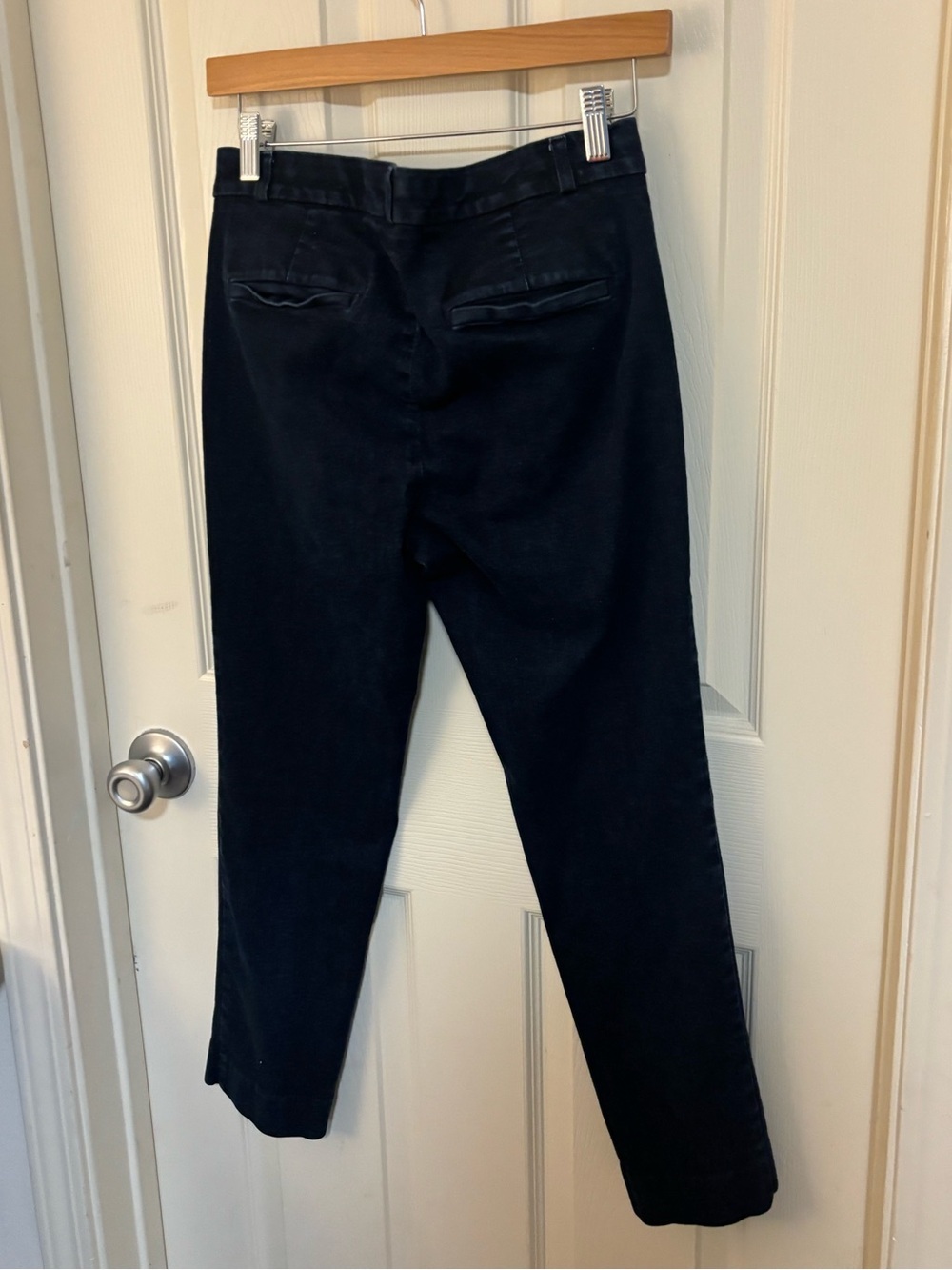 Banana Republic Sloan Crop Pants Navy Stretch Tailored Size 6 - Picture 3 of 6